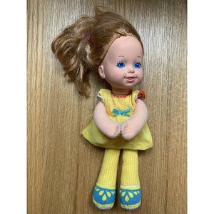 Vintage Imaginations Doll 1987 Mattel Cloth Yellow Dress Blonde Girl 1988 RARE